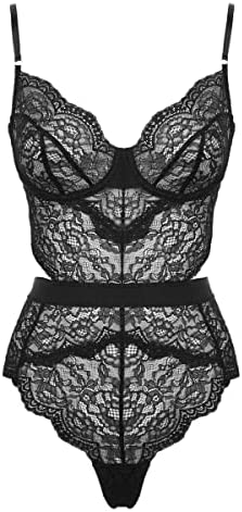 Ann Summers Hold Me Tight Lace Body Suit for Women with Underwired Cups |One Piece Lingerie