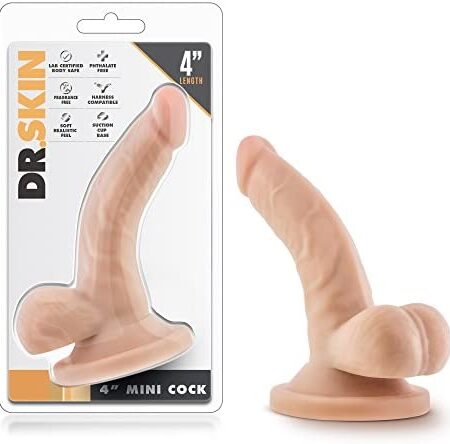 Blush Novelties Realistic Suction Base Cock with Balls, 4-Inch