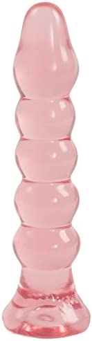 Doc Johnson Crystal Jellies Anal Dildos Pink One Size