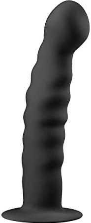 EasyToys Anal Collection Big Dildo Silicone Suction Cup, Black Dildo Anal Unisex, Sex Toys for Couples