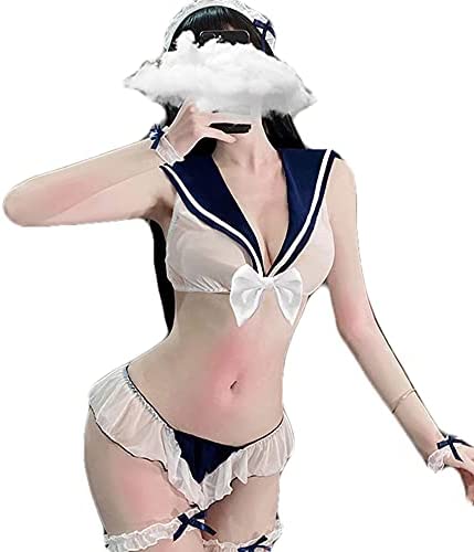 Japanese School Girl Cosplay Lingerie Kawaii Anime Schoolgirl Roleplay Costume Cute Lolita Bikini