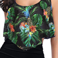 Swimsuits Tankini Top with gathered hem