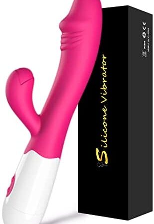 G Spot Rabbit Vibrator for Women,USB Rechargeable Dildo Vibrator 12 Powerful Vibrations Sex Machine,Anal Clitoris Vagine Stimulator Adult Sex Toys for Couple Female Men Beginners Maturbation (Rosy)