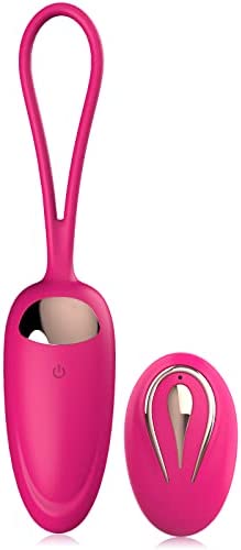 Bullet Vibrator with Remote Control for G-Spot Stimulation, Wireless Vibrating Eggs, Rechargeable Waterproof Clitoral Wearable Love Balls with 12 Vibrations, Adult Sex Toys for Women Couples (Rosy)