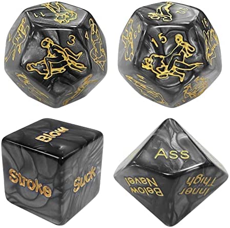 Sex Dice, Naughty Dirty Dice for Sex Gaming for Adults Couples Dice Adults Bedroom Toy, Sex Dice for Couples Sex Play, Sex Games for Couples Positions Fun Kinky Sets 4 Pack,Sex and Sensual Store Adult