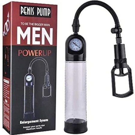 Aich Men's Penis Enlargement Pump Vacuum Pump with Pressure Gauge Effective Muscle Exercise Device for Erectile Dysfunction