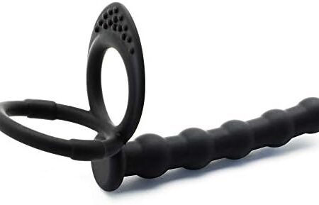BeHorny Silicone Anal Beads with Cock Rings Length: 13.5 Cm (5.3'') Max Diameter: 2.5 Cm Black